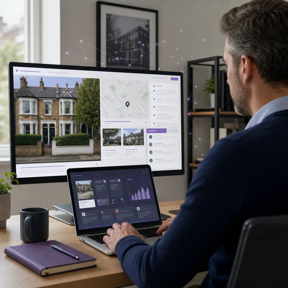 Property research workspace showing sources and confidence checks