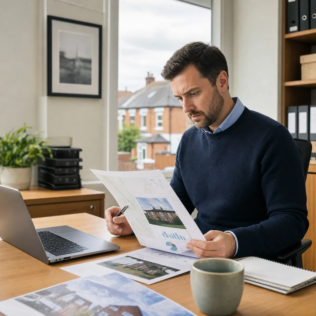 Analyst reviewing an automated property valuation and its evidence